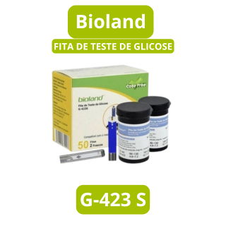Tiras Para Teste De Controle de Glicemia Bioland 50/100/150/200 Unidades