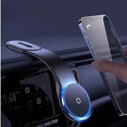 Suporte de telefone para carro 2 em 1 com carregamento sem fio J8 — imagem 2 de 2