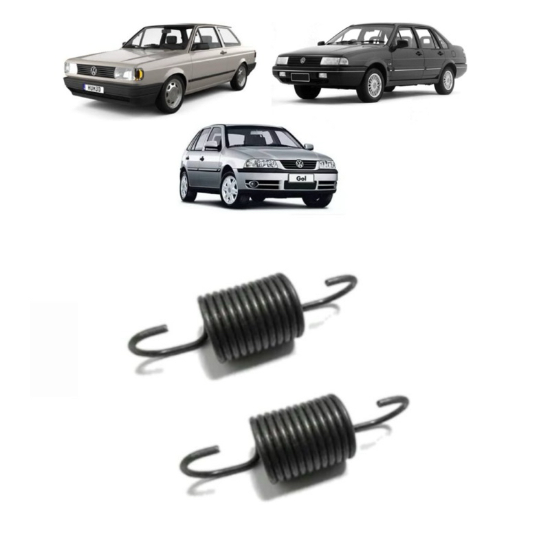 Par De Mola Trava Trilho Central Banco Vw Gol Voyage Santana em Oferta na Shopee