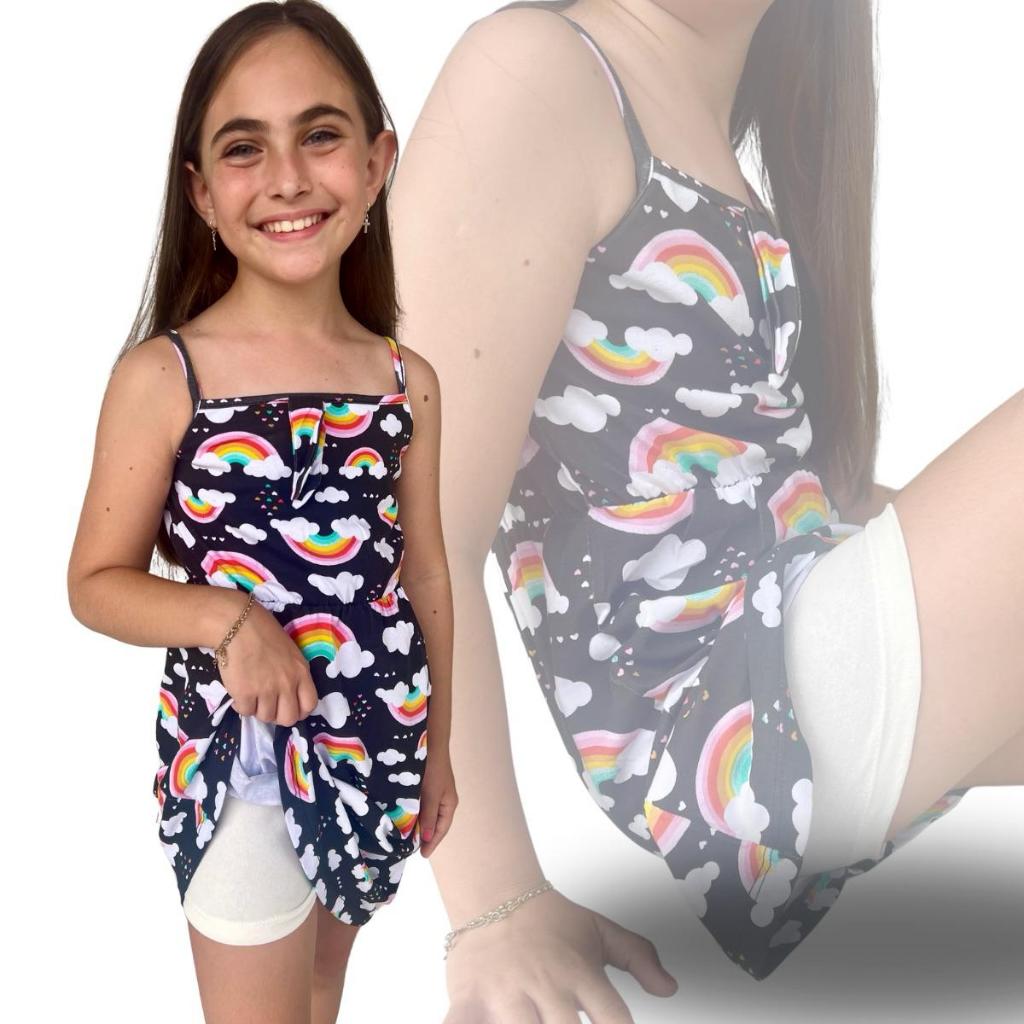 Kit 3 Calcinha Box Infantil Menina de Algodão Proteção usar por baixo de vestido 1/2/3/4/6/8/10