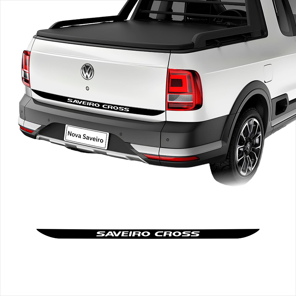 Adesivo Traseiro Tampa Saveiro Cross Faixa Saveiro 2017