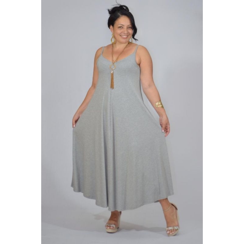 Vestido Longo Viscolaycra Plus Size Moda Evangélica Midi  Veste 42A54