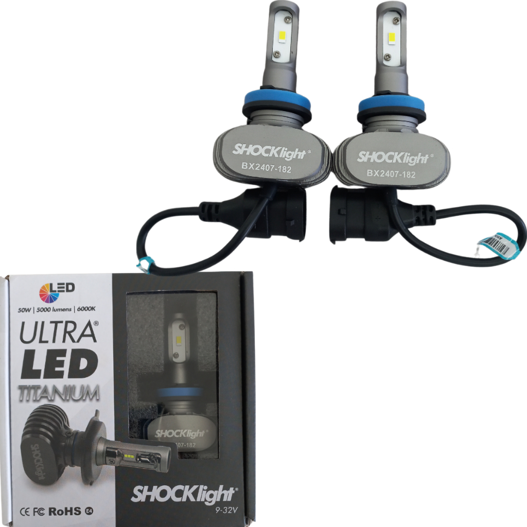 Lâmpada Ultra Led Titanium SLL-60008T H8/16 6000K Shocklight em Oferta na Shopee