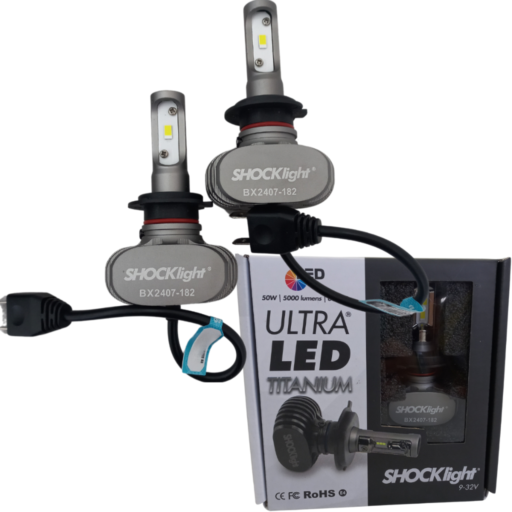 Lâmpada Ultra Led Titanium SLL-60007T H7 6000K Shocklight em Oferta na Shopee