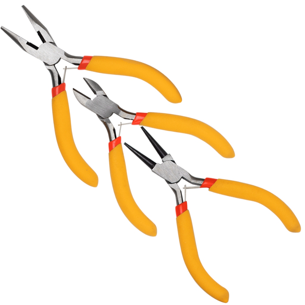 Kit Jogo de Alicates p/ Corte Eletrônico Artesanato & Bijuterias