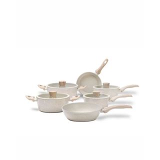 Jogo de Panelas Ceramic Life 6 Peças Sirius Antiaderente Indução em Oferta na Shopee