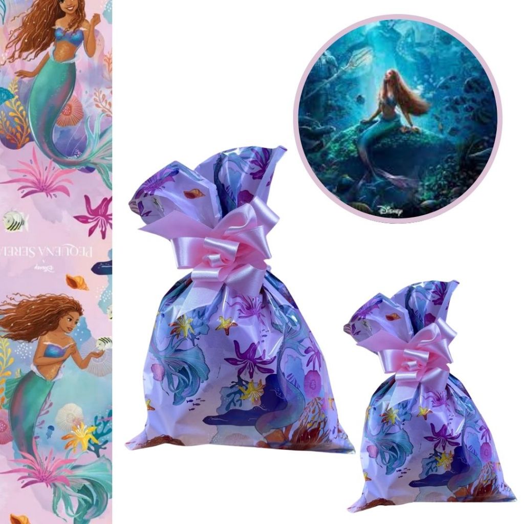 40 SACOLINHA FESTA SEREIA ARIEL SURPRESA  20x29 CROMUS em Oferta na Shopee
