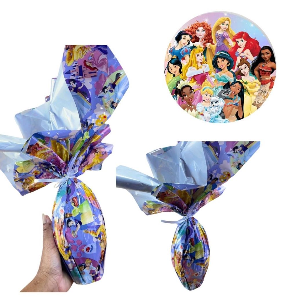 25 FOLHAS  PARA OVOS DE PÁSCOA PRINCESAS BE YOU  69x89 LICENCIADA CROMUS em Oferta na Shopee
