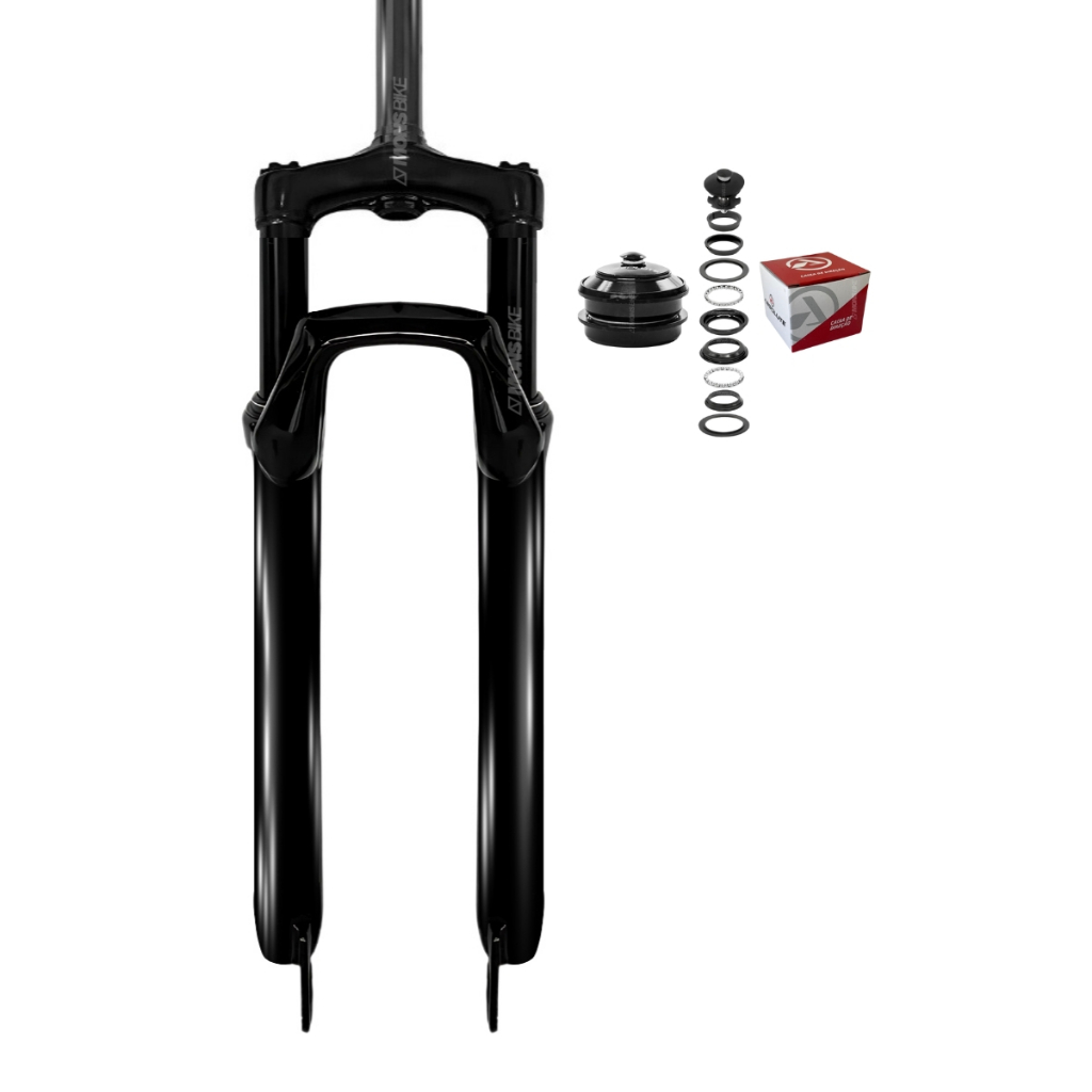 Suspensão 29 Garfo Bike Amortecedor Bicicleta Aro 29 + Caixa de Direção Ahead Set