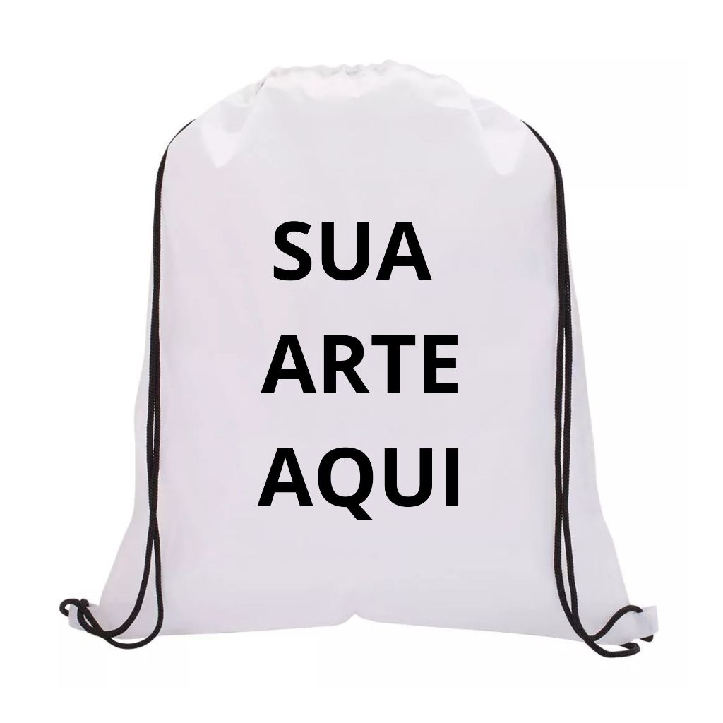 Mochila de Costas PERSONALIZADA Infantil Sacola De Costas MANDE SUA ARTE PARA NÓS em Oferta na Shopee