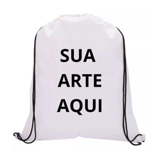 Mochila de Costas PERSONALIZADA Infantil Sacola De Costas MANDE SUA ARTE PARA NÓS em Oferta na Shopee