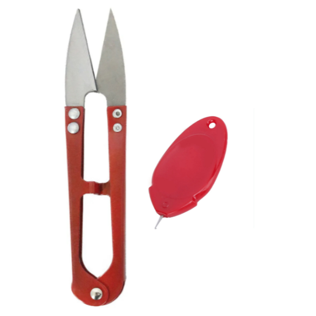 Kit Passador de linha Tesoura arremate em Oferta na Shopee