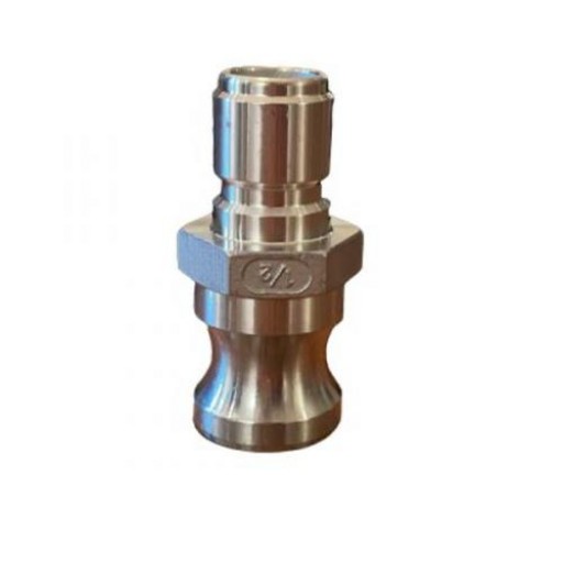 Acoplador macho 1/2 X 1/2 engate rápido macho - INOX