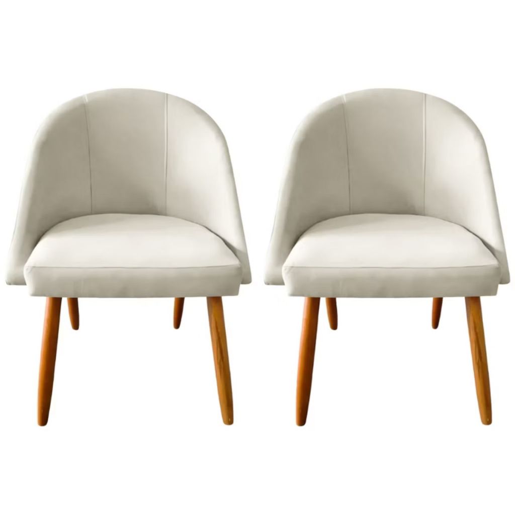 02 Cadeira Mesa de Jantar Lua Veludo Premium Pés Palito em Oferta na Shopee
