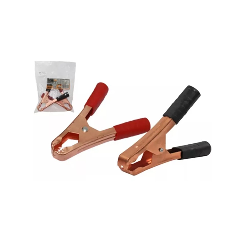Kit 8 Pares Garra Jacare Pequena Clip P/Cabo De Bateria 20a