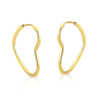 Brinco Ouro 18k 750 Argola Coracao Adulto 1.9cm em Oferta na Shopee