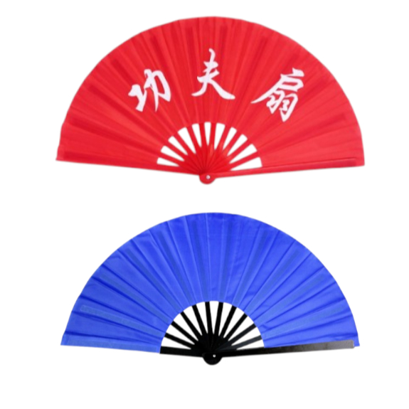 Leque Oriental Grande Dança Kung Fu Tai Chi Chuan Cor Aleatória