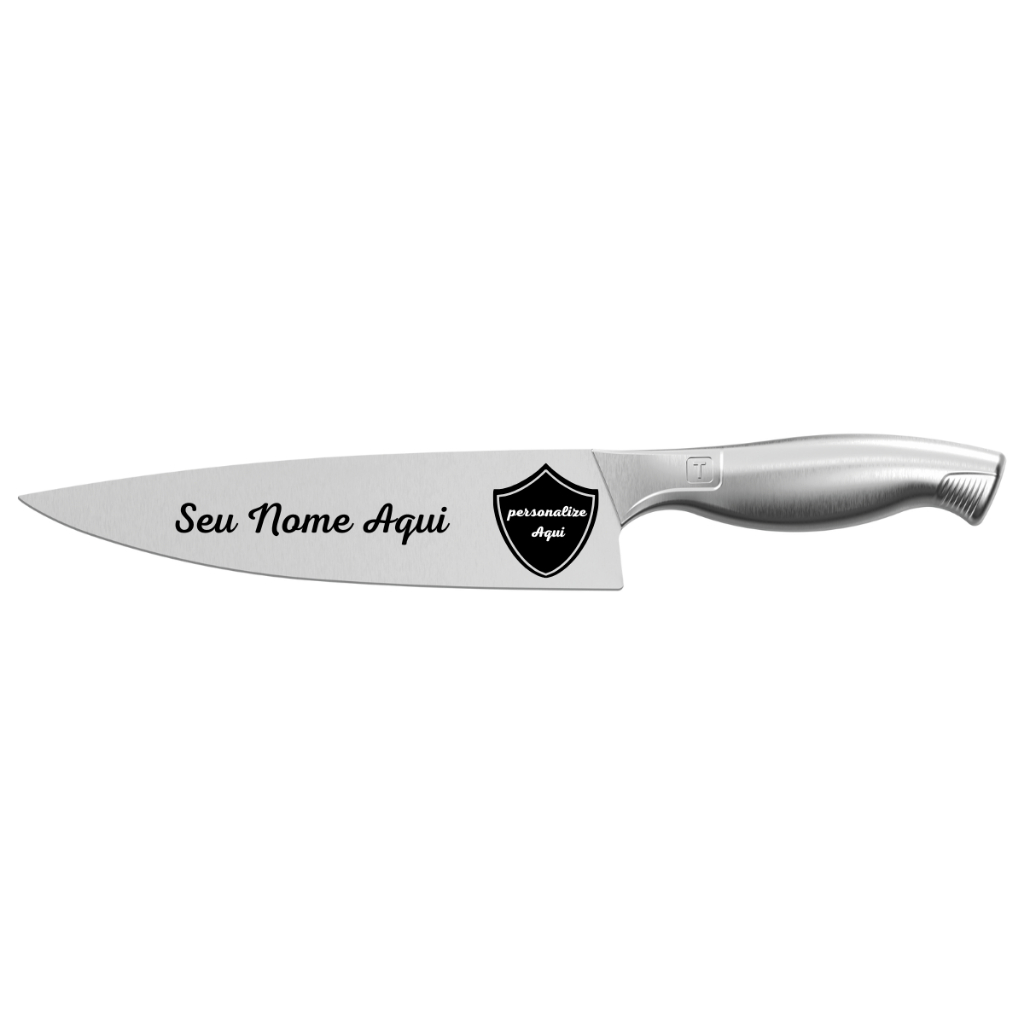 Faca Com Nome Time Personalizada Chef Tramontina Sublime em Aço Inox 8 em Oferta na Shopee