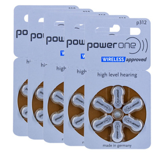 30 Pilhas Bateria Power One Para Aparelhos Auditivos  P312 (Pr41)  - 05 Cartelas C\6 Unid em Oferta na Shopee