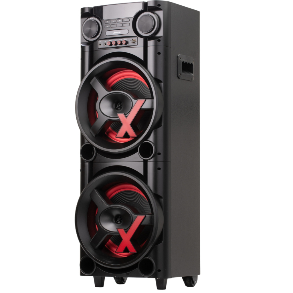 Torre Som 1300W Amvox ACA1300 NewX Duplo Woofer 10 Led TWS USB Bivolt bluetooth sem FM em Oferta na Shopee