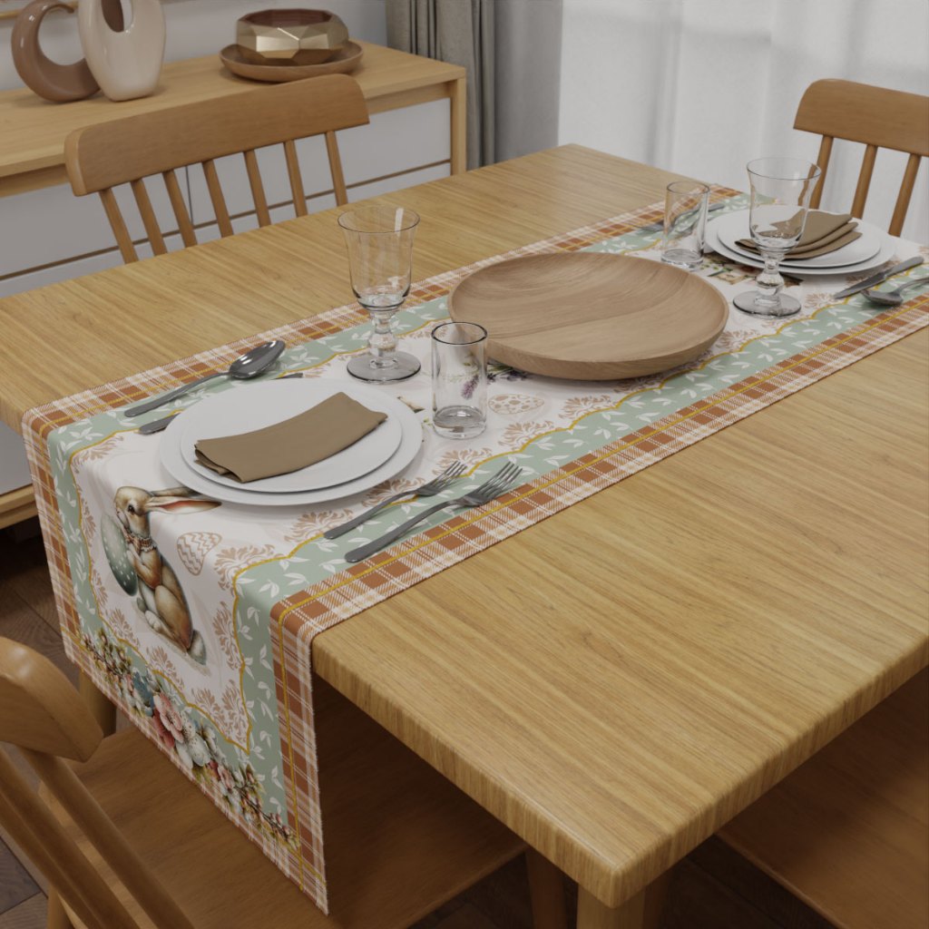 Detalhes do Trilho Caminho de Mesa Páscoa 0,40x1,40m - Decoração de Páscoa