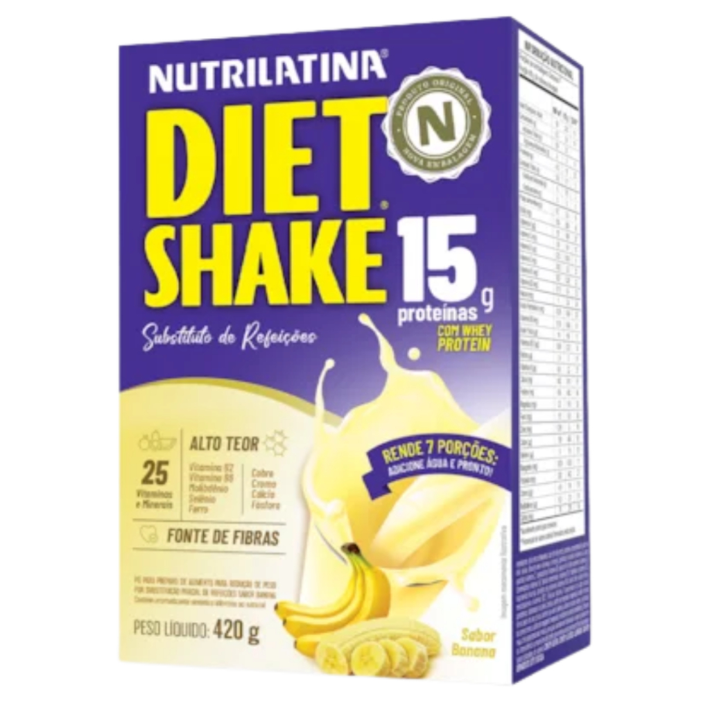 Diet Shake Banana Sabor 420g Nutrilatina