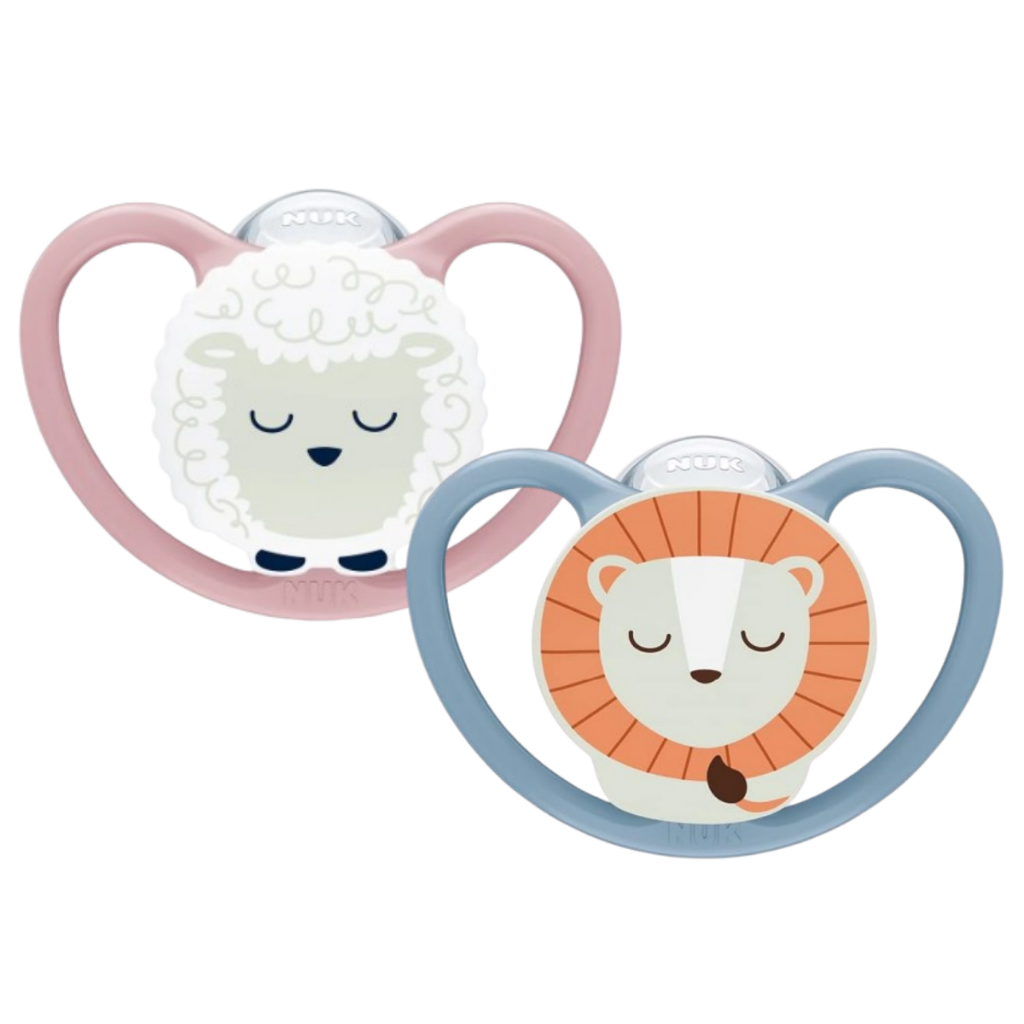 Chupeta Nuk Space Ortodôntica Bico Silicone Oral fit Brilha no Escuro Estojo Esterilizável +6 meses em Oferta na Shopee