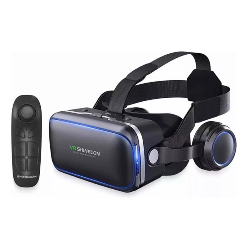 Shinecon SC-G04E+Y1 óculos realidade virtual 3d com fone de ouvido e controle Fy-1014