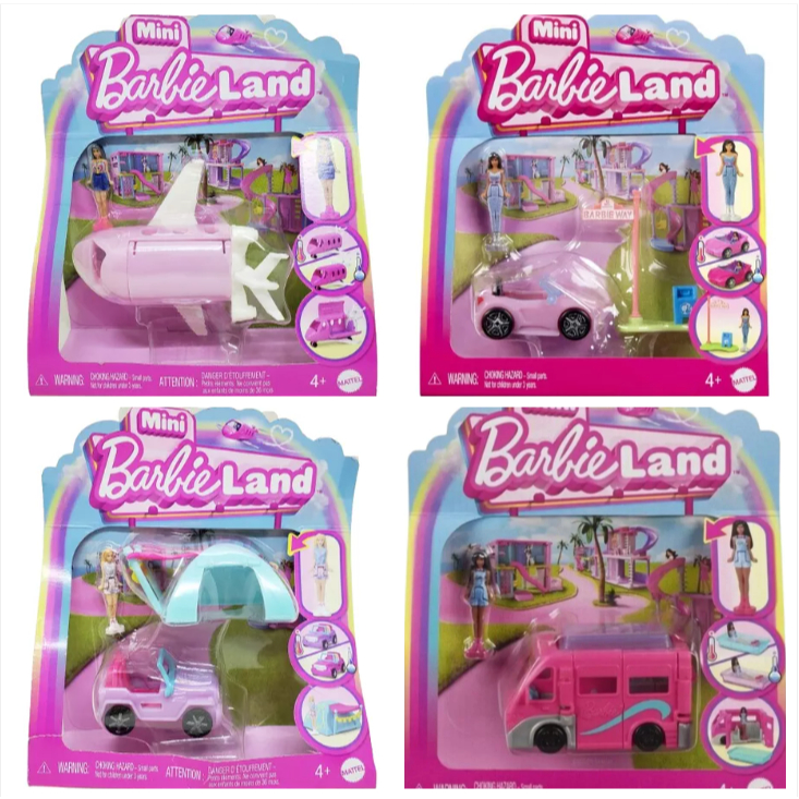 Barbieland veículos kit com vião carro jeep e trailer - Mattel Hyf38 - Mom & Baby
