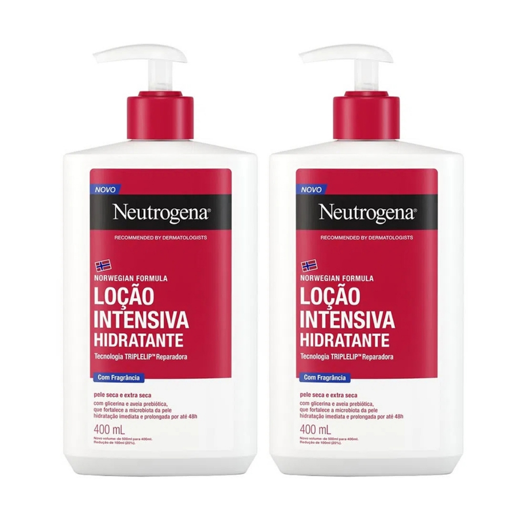 KIT C/2 LOÇÃO INTENSIVA HIDRATANTE CORPORAL NEUTROGENA NORWEGIAN 400ML em Oferta na Shopee