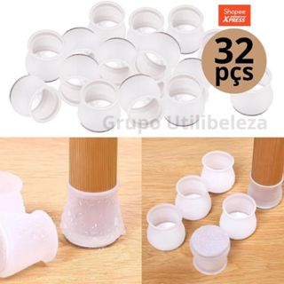 Kit 32 Peças Protetor Para O Pé Da Cadeira Mesa De Silicone em Oferta na Shopee