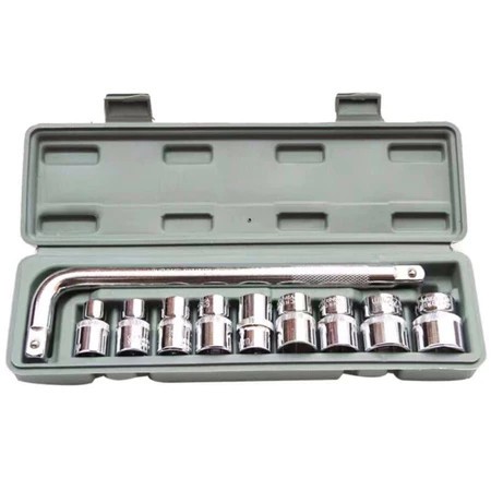 Kit Jogo Chaves L Soquete Chave De Boca Biela 10 Peças. WB-017,Especificação : 8mm a 21mm