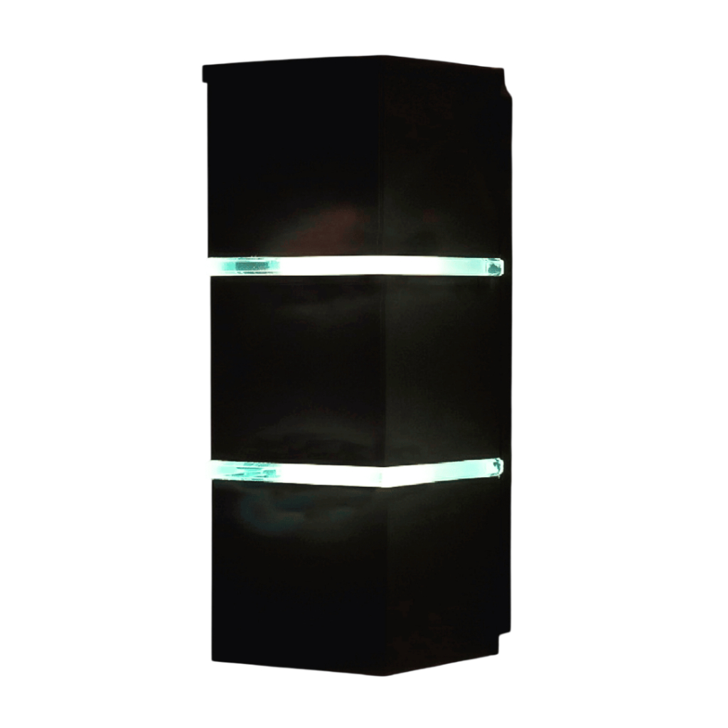 Arandela de Parede Externa Alumínio 32x10x11cm 2xG9 D&D Iluminação Preto