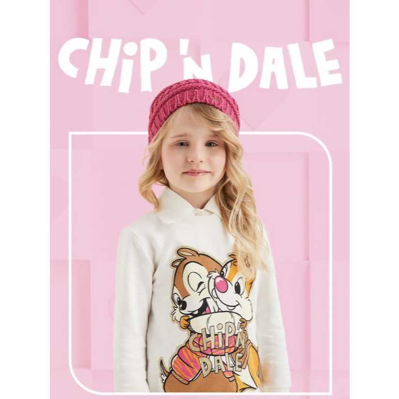 Conjunto Infantil Menina Momi | Moletom + Legging Tico e Teco Disney | Tam 2, 3 e 4