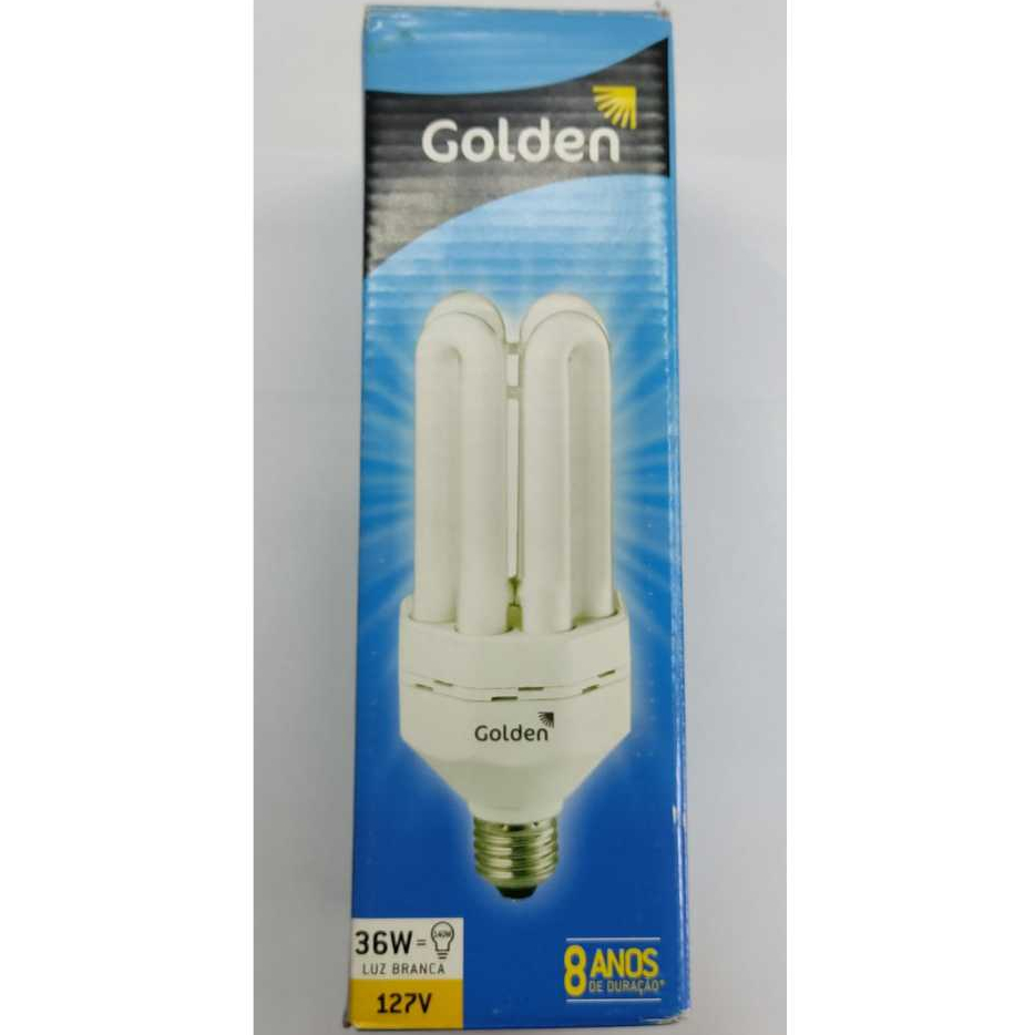 Lâmpada Fluorescente 4u Luz Branca 36w 127v 6500k Golden