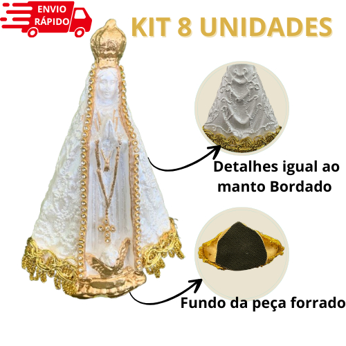 Kit 8 Imagem Nossa Senhora Aparecida Presente Lembrancinha