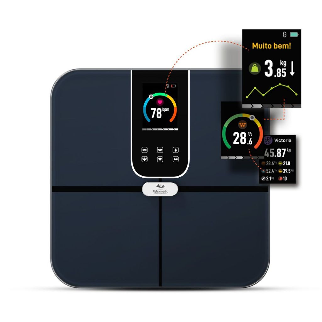 Balança Digital Bioimpedância Intelligence Plus Relaxmedic - Health