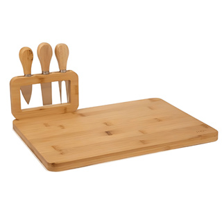 Kit Tábua Petisqueira de Bambu Queijo Frios Frutas Salgados com Garfo e Faca em Oferta na Shopee