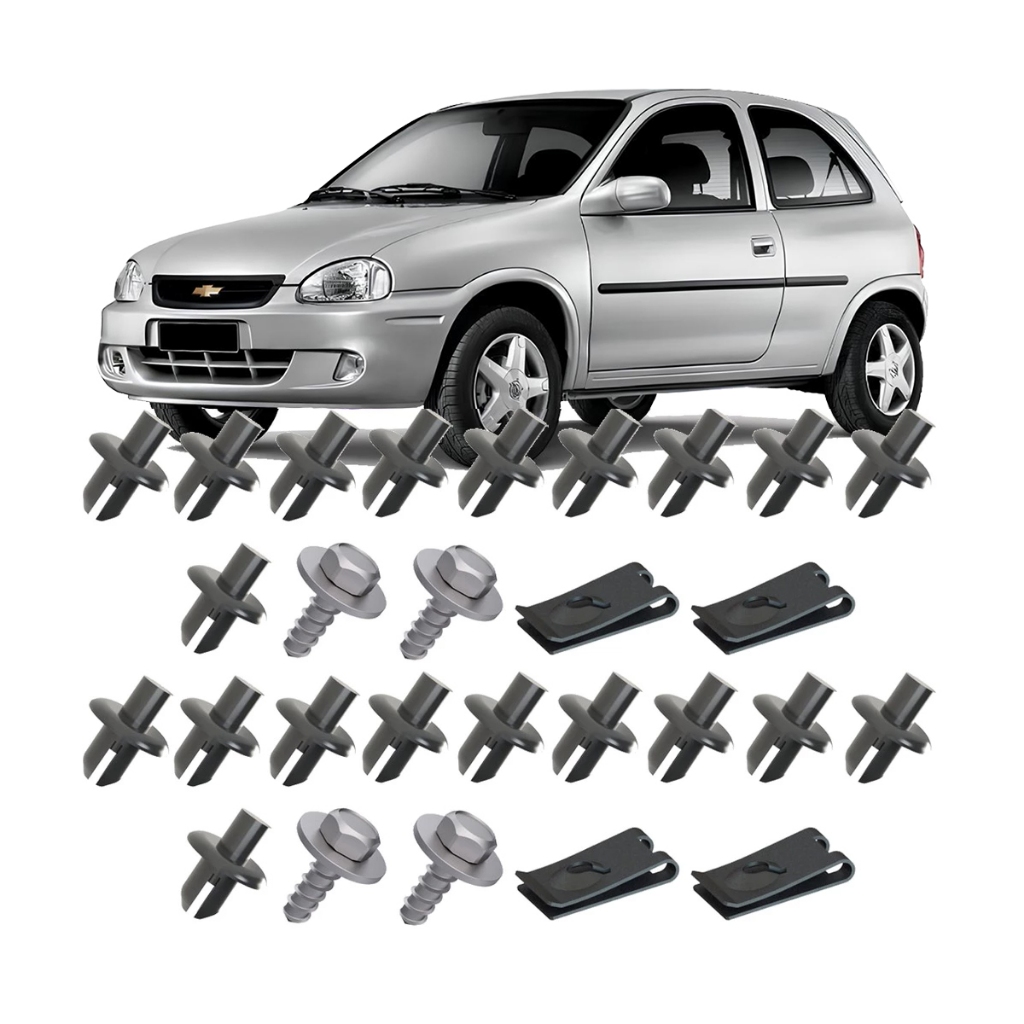 Kit Grampo Parabarro Corsa 94 a 2010 Corsa Pick-UP 94 95 96 97 98 99 a 2002 28 Peças