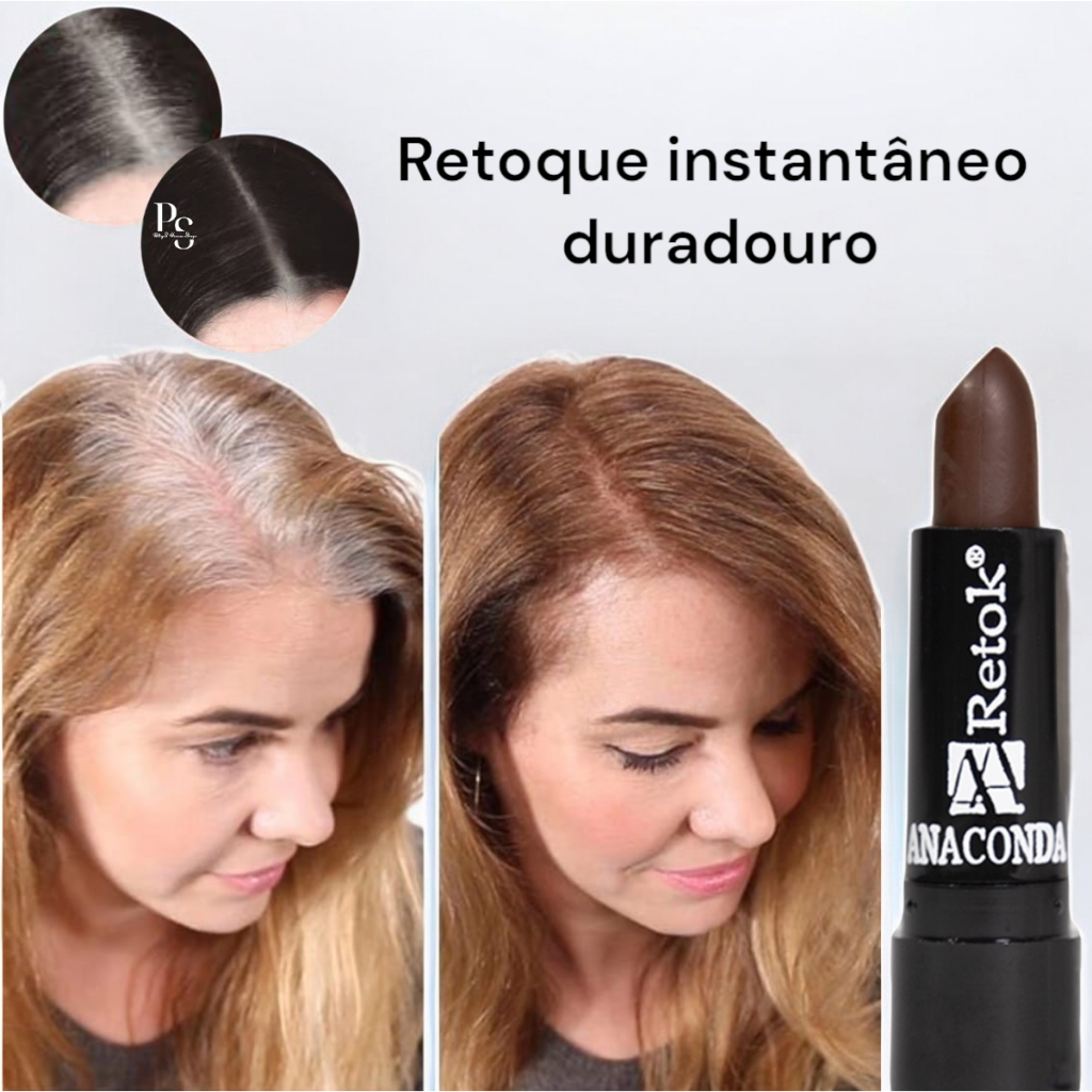 retoque disfarce para cabelos brancos barba calvice preto ou castanho masculino feminino achadinhos