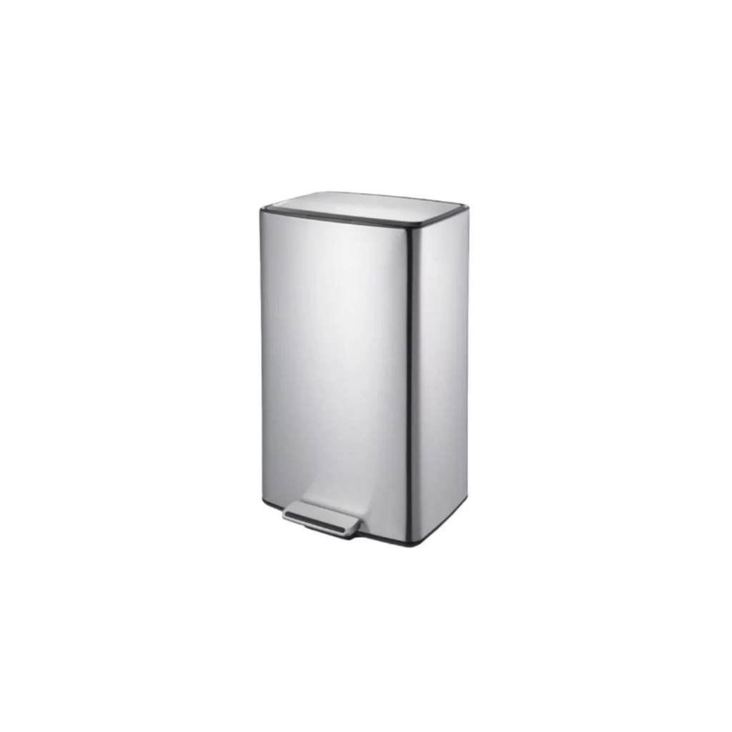 Lixeira De Inox C/ Pedal E Balde Plana 40 Litros - Brinox em Oferta na Shopee