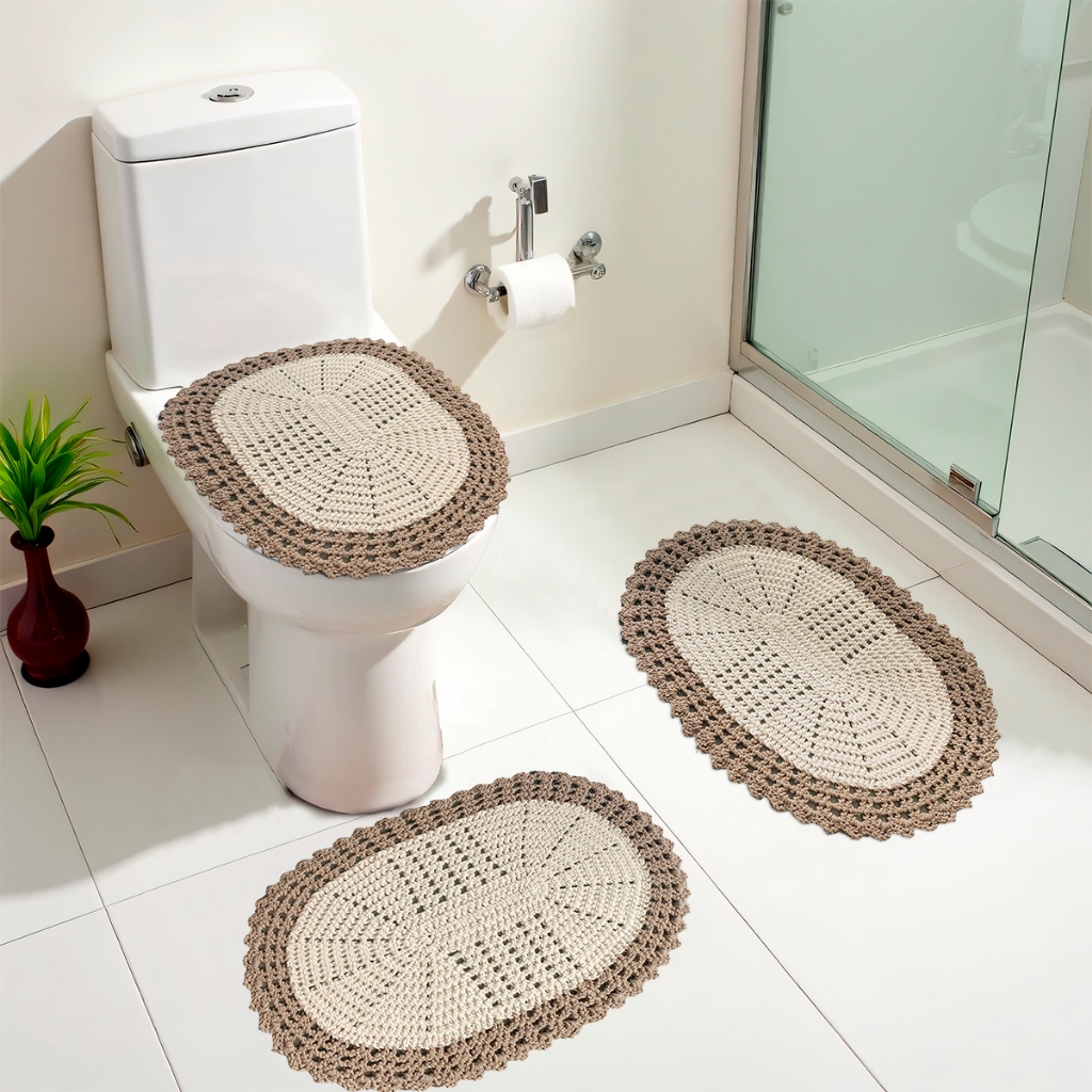 Crochê Tapete de Banheiro: Onde Comprar | BuscaProdutos