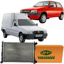 Radiador Visconde Fiat Uno Fiorino 1.0 8v Fire Flex Com Ar 2004 Á 2013