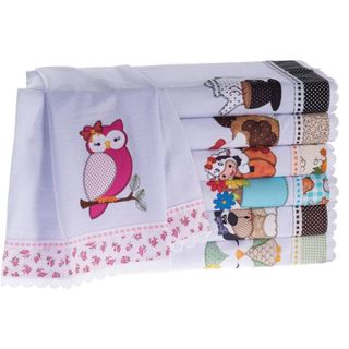 Pano de Prato de Natal Estampado Decoração Cozinha Kit Panos de Prato para Limpeza 100% A…
