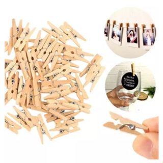 100 MINI PREGADOR PRENDEDOR EM MADEIRA CRUA MINIATURA PREGADOR 2,5CM KIT PACOTE c/ 100 UN em Oferta na Shopee