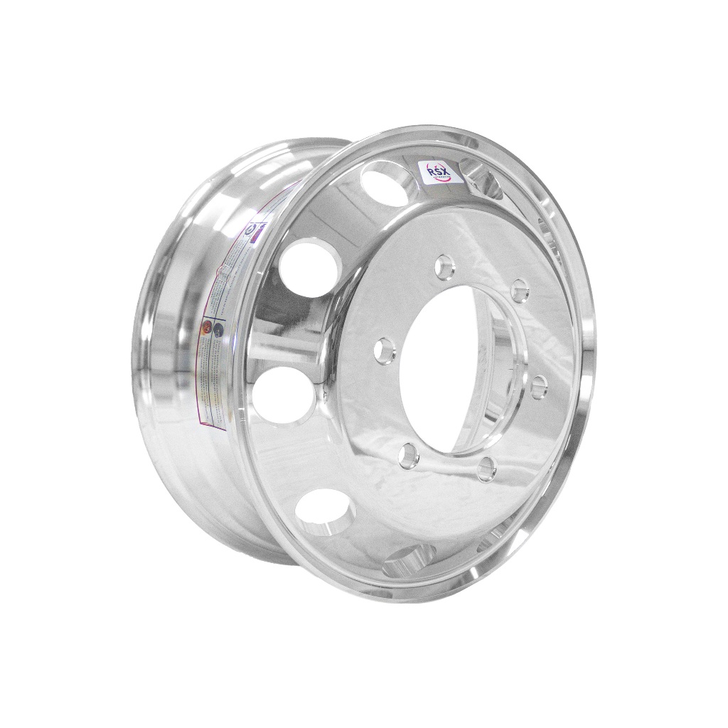 Roda Alumínio 17.5 Auto Brilho - Caminhão 3/4 Ford Cargo 712 / 814 / 815 / 816