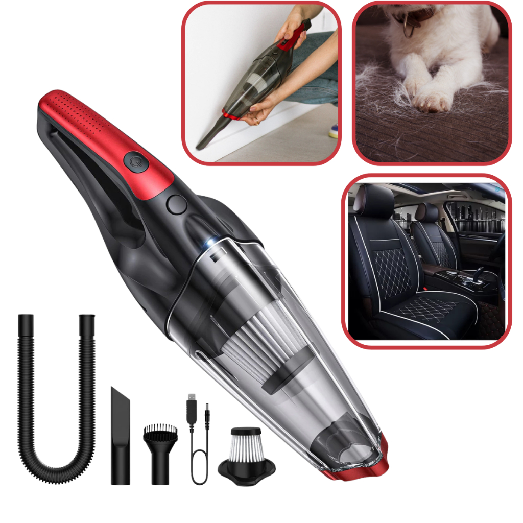 Aspirador De Pó Usb Portátil Completo Linha Premium Doméstico Carro Casa Pelos X01