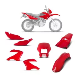 KIT CARENAGEM BROS 125 03-04 / BROS 150 07-08 - ( 5 PÇS VERMELHO OU PRETO)
