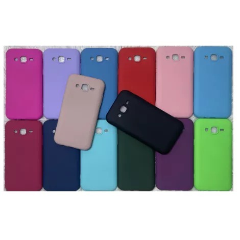 Capa Case Capinha Silicone Colorida Resistente Interior Aveludado e Capa Transparente Samsung J5