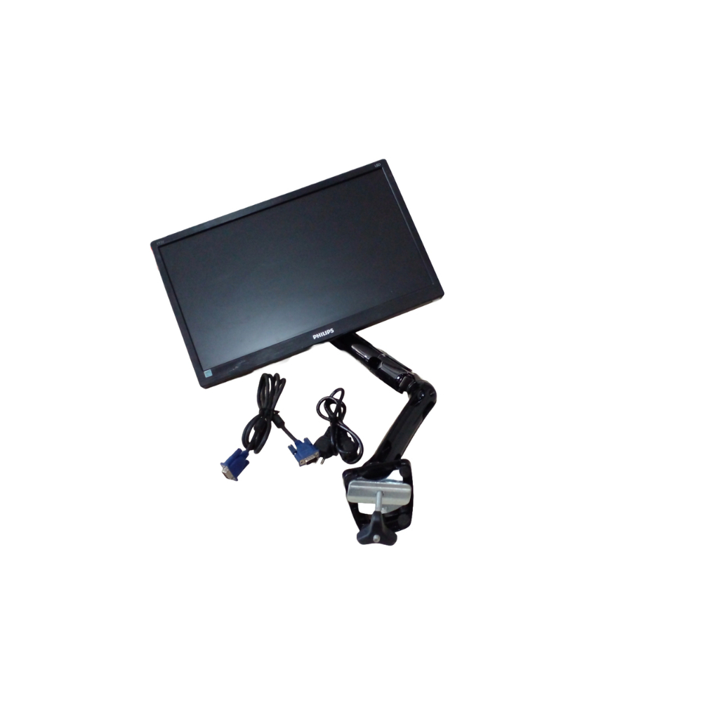 Monitor LED Philips 193V5L 18.5 Polegadas VGA + Base Suporte Articulado